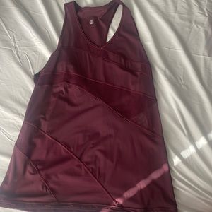 lululemon limited edition tank top with mesh cut outs
